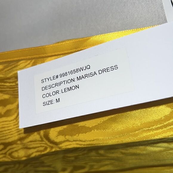 RONNY KOBO FOR FREE PEOPLE MARISSA MINI DRESS IN LEMON NWT MEDIUM - Picture 11 of 15